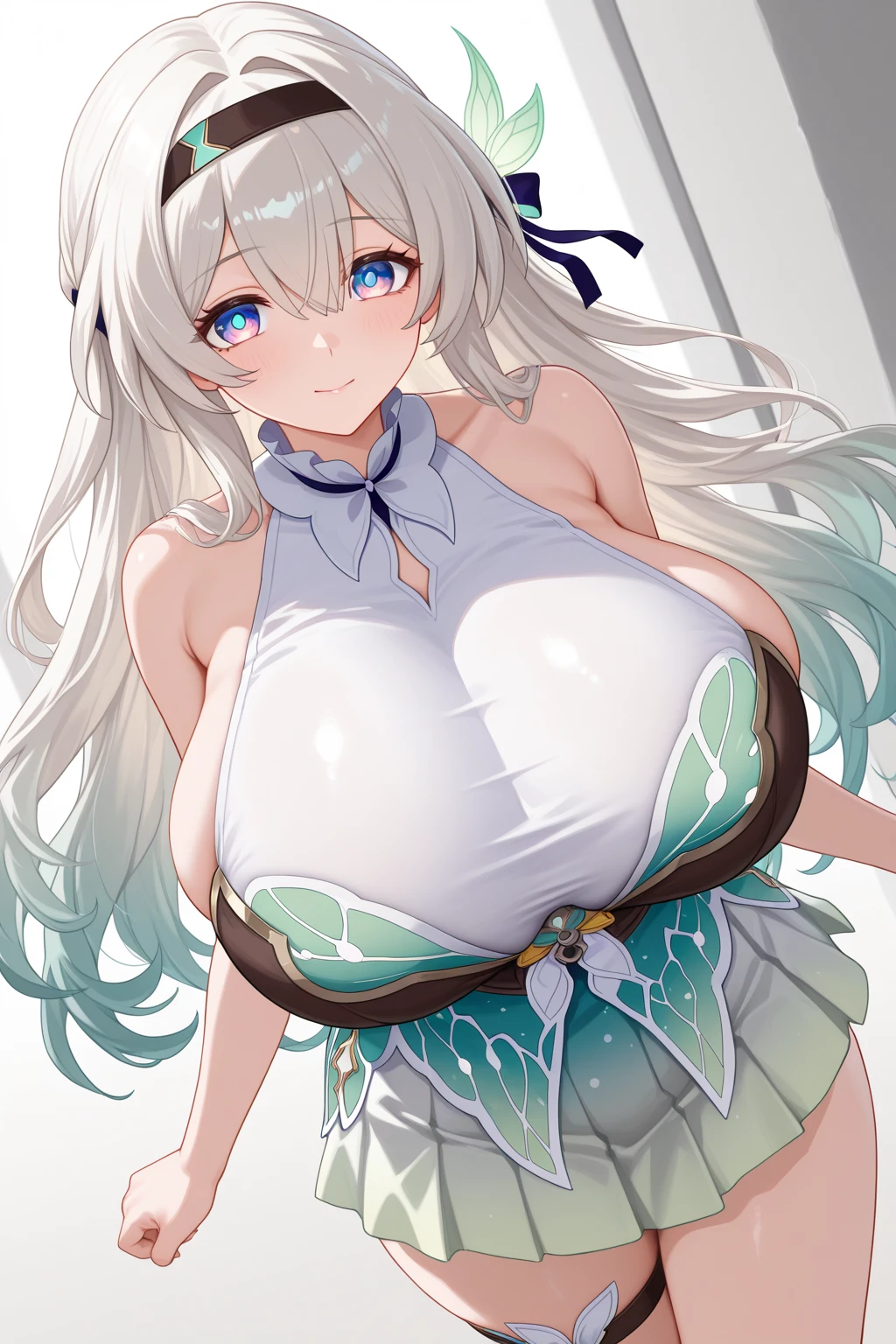 (masterpiece, Highest quality, Highest quality, Official Art, beautifully、aesthetic:1.2),Super detailed,Intricate details,Great illustrations,Award-winning art,Atmospheric, 

break, 1girl in, (cute:1.5),(nice:0.8), (beauty:1.5),(Little:0.5), (17 years old girl), (girl, sister, Unclear, Beautiful Faces of Japan:1.2) break, (Detailed eyes,Vorticella:1.2),(Silver Hair,Long hair tied up,deco:1.8),(:1.35),Starry Eyes Silhouette, (Long eyelashes, double eyelids:1.2), Cleavage, ,Shaking , Transparent muscle, Beautiful Skin, shy, upright ,Transparent muscle, Beautiful Skin, shy, Glowing Skin,(Highest quality face),(Highest qualityの輝く目),(最高のsmile,Doya face:1.45), ),alone,Glowing Skin, Transparent muscle, Beautiful Skin,(Highest quality face),(Highest qualityの輝く目),(最高のsmile,:d:1.45), Red nose, sleepy, Grin, Open your mouth,  break,Arms under ,

break //Pastel fashion garden sprites,
Jumpsuit with oversized butterfly wings in pastel colors,
Playful ruffles and layers create a whimsical touch,
Narrows the waist to create a beautiful silhouette,
A wreath of flowers worn as a crown,
Ribbons and braids,


break,(morning), The girl is breakdancing on the city street,(The city at night is enveloped in beautiful flowers of light. This light illuminates the city's buildings and streets., dispel the darkness. Flowers of light are people々Brighten the heart of、Bringing hope and joy. This scene is a symbol of beauty and hope., Emotional moment.)Depth of written boundary, 

break,Wakame seaweed,Wakame seaweed,Wakame seaweed,(Cowboy Shot,From below:1.4), 

break,(Blurred Background:1.3),(Absurd, High resolution, Super detail Art),Cel Shading,Clear Color,  Optical Effects, beautiful photo, Bright glow, Mysterious atmosphere,(Close-up of girl:1.1), Mysterious light particle effect,Manga influence, Beautifully drawn ,Her resilience. Skin dents, (((Huge )))Saggy , Completely ,, null, smile, Cleavage,, Clamping the male  ,, Spread your legs,((())) (((I'm not wearing pants))) wide bigboobs bigtits hugeboobs hugetits bigbreats  milkybreasts milkingbreasts