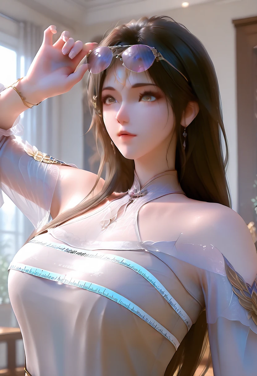 "1 beautiful girl wearing a traditional costume, a long thin light blue dress made of meticulously made silk, deep slit shirt, long hair and silver bangs with a hint of light blue, the most beautiful and detailed hair jewelry, beautiful little face thin eyebrows, the most beautiful and spotless face, ((black iris:0.8)), the very beautiful eyes, big round eyes, ((blue color eyes:1.1)), fine and detailed makeup eyelashes, high nose, wearing earrings, small red lips, rosy face, clean face, beautiful face without blemish, smooth white skin, ((big breasts: 0.9)), Blums boobs, ((big and super round breasts:0.9)), ((super tight breasts:1.2)), ((breast augmentation: 0.8)), beautiful breasts, slim and petite body, ((thin waist: 0.9)), upper body of a beautiful girl, sexy girl, skirt, lace mesh socks to match the color of the outfit, fishnet stockings color coordinated according to the outfit, pose elegantly, elegantly, and politely, 8k photo, super high quality, super realistic, 10x super pixels, photo realistic, dark studio, border light, two tone light, (detailed skin high: 1.2), 8k uhd, dslr, soft light, high quality, volumetric light, candid, Photo, high resolution, light, best photo, 4k quality, 8k, Bokeh, Smooth and sharp, pixel up 10 times, lightning, super graphics, the most realistic graphics, (((Snowy background: 1.6))), 1 girl, alone, solo, ((frontal portrait:1.2)), Extremely sharp, super realistic images."