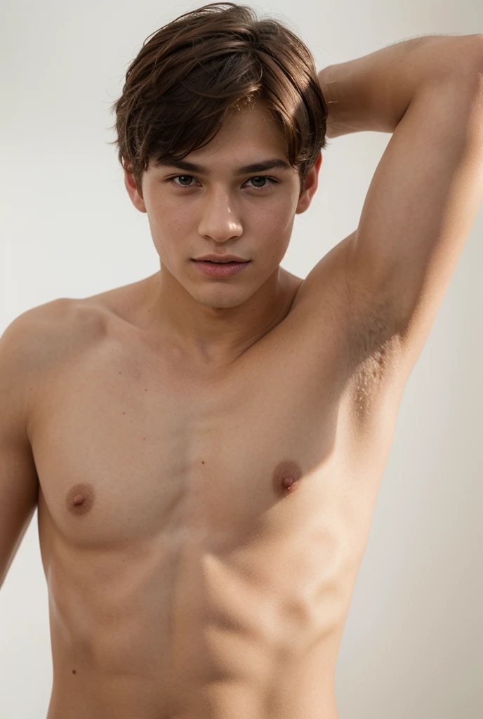 18-year-old boy, Completely ????? ,Smooth skin and black hair,   Thin、Beautiful Boy、Japanese、Dark Eyes、whole body、White ?????????