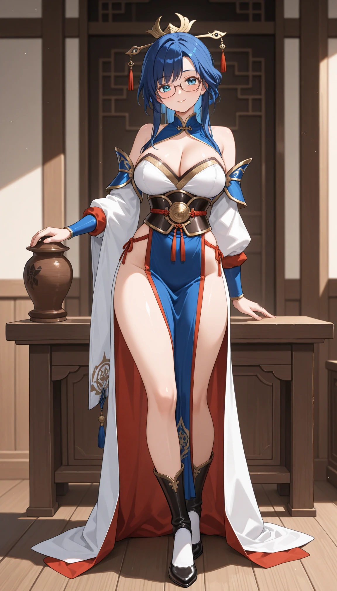 (open close:1.4), (realistic:1.4), photographyมืออาชีพ, award winning pictures, photography, middle photo, raw, Bokeh, natural light, realistic shadows, fine texture, Photon mapping, Film texture, hiqcgbody, looking at the audience, (Japanese mix), (Full body), (split screen:1.4), Red traditional Thai dress, Style number with leather strap., Long blue-green traditional Thai skirt., (Barefoot), Ayutthaya, Ancient Thai ruins, outdoor, sunny day, (hair_good), fist, small waist, (big girl),rift, visible , (((,Show your , open ,)),((:1.37)), I see bulging ,(large :1.4), Rift of Venus, (abdomen:0.8), bracelet, Gold Necklace, decorate, crown, (White and bright skin 1.4), ..), Navel expulsion, (dance_attitude:1.5,Thai dance),(Leg lift,,:1:75,), ((((2 girls, Young woman, pair))))