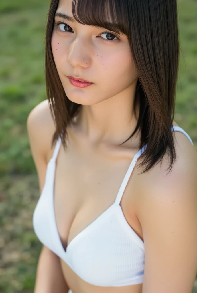 (highest quality、8K、32k、masterpiece、nffsw:1.2)、photo of cute japanese woman、very short bobbed hair、Upper body、surface focus、necklace、From above、don't look at the audience、(realistic、Photoreal:1.37)、smile、smile1 girl、Shot in natural light、Physically based rendering、excellent image quality、High resolution、1080P、(clean face)、(Detailed  description)、(detailed description of ha(Masseter muscle part)、(Detailed CG)、 extreme light and shadow、masterpiece、Rich details、(exquisite features)、(best image quality)、(masterpiece)、(detailed eye)、delicate clavicle、Versatile poses、profile、white wall、Taken in front of the white door、 room with a white wall and a window)、earrings、white wall、Taken in front of the white door、 room with a white wall and a window)、laughter、Spring clothes、 shortcut、short hair、((Dark pink hair color))、((white blouse))