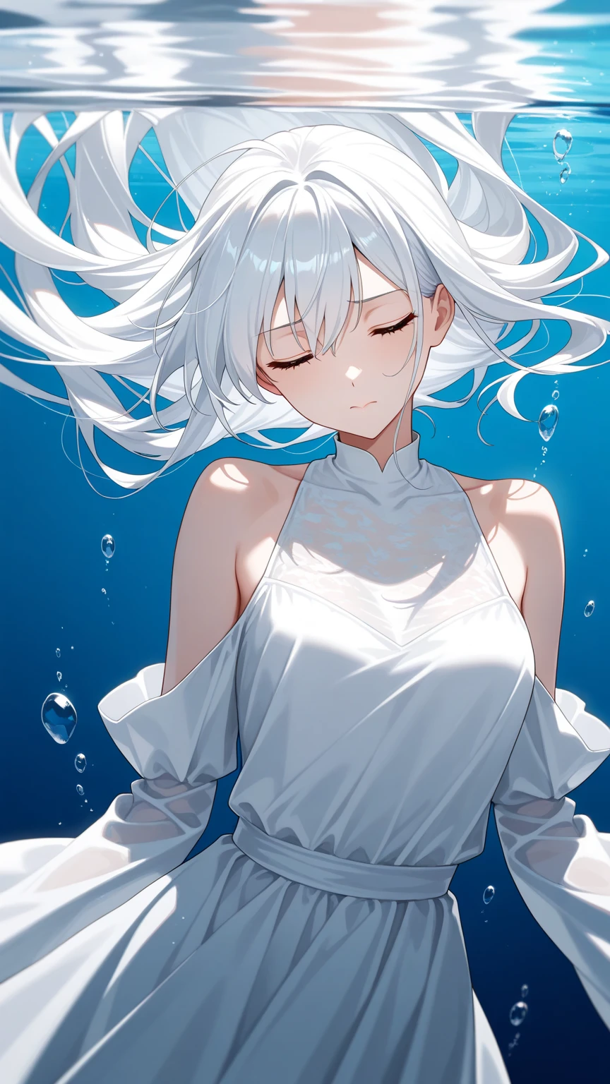Young Girl、14 years old、Anime girl with short white hair and white ears, Beautiful anime artwork, soft Anime illustration, clean Detailed anime art, Beautiful anime art, Detailed anime art, Nightcore, Anime illustration, Detailed digital anime art, Beautiful anime art style, Dreamy psychedelic anime, Beautiful anime portraits, Detailed anime artwork, Ethereal Anime, Beautiful anime style,