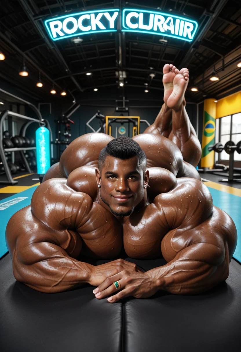 There is only one handsome Asian actor in the photo，35 years old，High target, Fitness，Smooth body，Smooth skin，No  hair，short hair, O-Shaped Beard，Perfect body, Dark skin color，Radiant Skin，Smooth skin，Shiny, shiny skin，Smooth pectoral muscles，Muscle bulge, muscular, Very large pectoral muscles，Very  abdominal muscles，Very well-developed leg muscles，Huge concave and convex area，Brightens oily skin，Wearing a shiny gold leather thong，Handsome face，Normal human toes，Correct and accurate male body proportions，Superhero style，Light particle effects, dusk, Dynamic poses，Surrounded by energy，Multiple light points，Gradient sky, Gorgeous fantasy magic。
