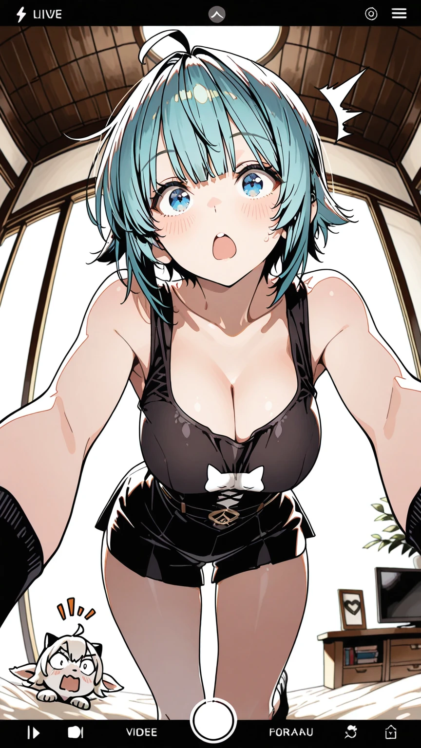 One girl,((Kaoru)),blush,Embarrassed、The whole body is shown、basement、night、Illuminated by lights、Completely 、Bandaids on 、(restrained,chain),squatting、from below,A complete depiction of the human body,masterpiece, Highest quality, Game CG, ultra detailed、highres、extremely detailed CG