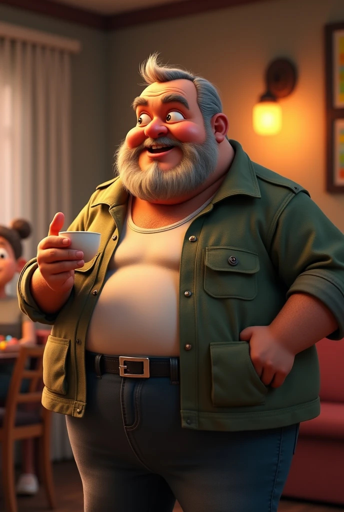 Fat uncle，50yearsold，170cm 80kg