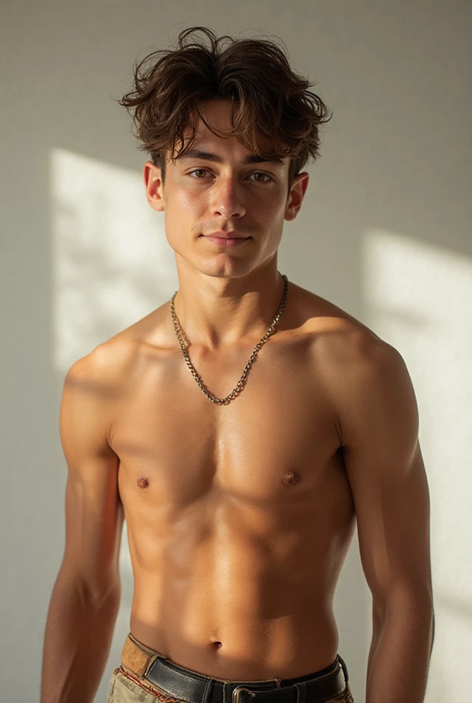 Young man in the magic mirror, realist, 8k, High Definition