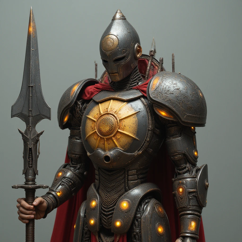 realistic artwork of a medieval knight in shiny golden plate armor female xenomorph frontal view, smirking, lips, night sky with nebula galaxy, moon, half body shot