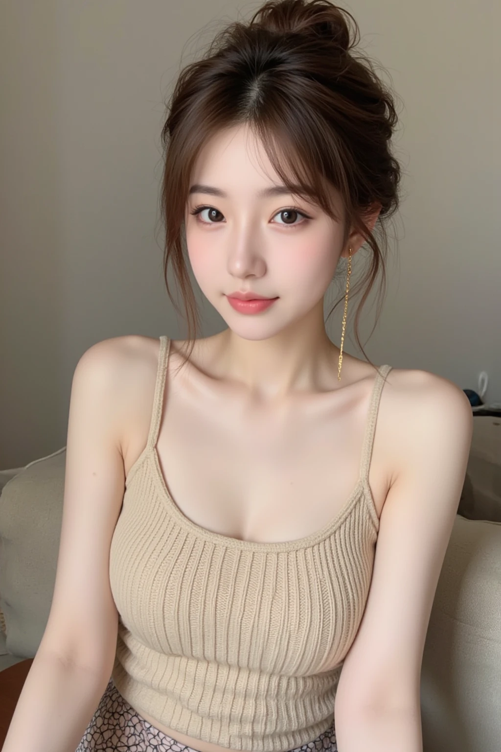 ((Realistic lighting、highest quality、8k、Masterpiece:1.3))、Clear focus:1.2、One girl、Perfect body beauty:1.4、Slim Abs:1.1、whole body、((Dark brown hair、Large Breasts:1.3))、(Acceleration:1.4)、(Fresh、Dawn:1.1)、View of Waikiki Beach、Palm tree、Narrow Face、Beautiful Eyes、double eyelid、Fashion model posing、Floating Hair、T-Shirts、pendant、