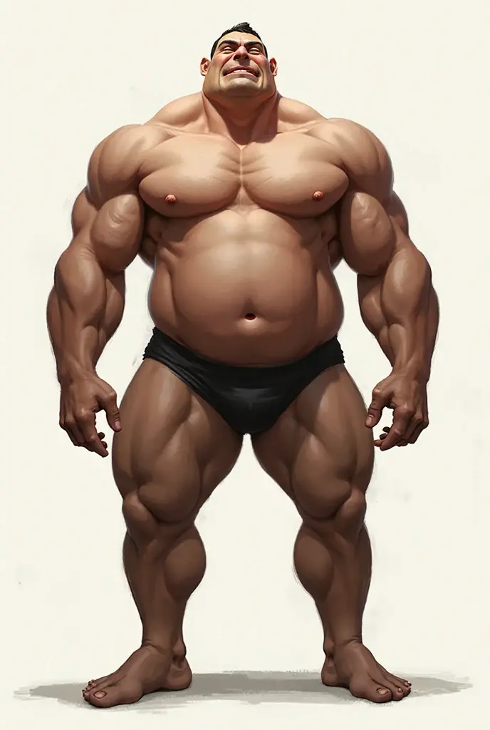 A young muscular handsome anime man He is  and his muscular body is showing and his  feet and the soles of his feet showing in the camera