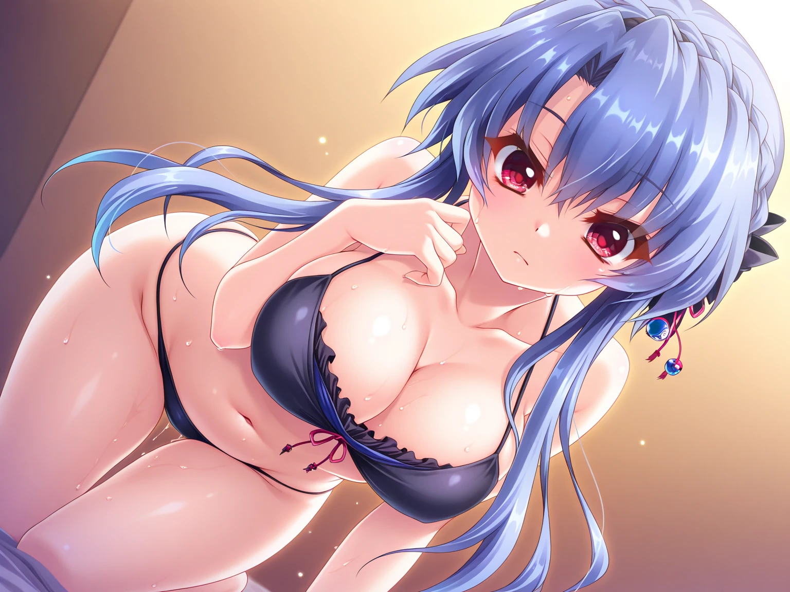 Completely naked　big  teal hair straight hair   droopy eyes shaved blue eyes crystal background luna eternal blue princess cut lucia long long hair long long hair big  with bangs  big  big  straight hair big  pale skin  exposure   clitorisoris white   white    clitorisoris white   white  ,  with a ,   , , Leg lift, , , , Touching the , Lucia　　　　Insert a 　  Blue hair Long hair Completely   　 insertion　She straddles the man、Spread your legs,   Lying Vibrator、Both arms、Both legs、Touching the pussy、Breast Caresasturbate with a vibrator、great hunger、urination、Adult Toys、Have a 