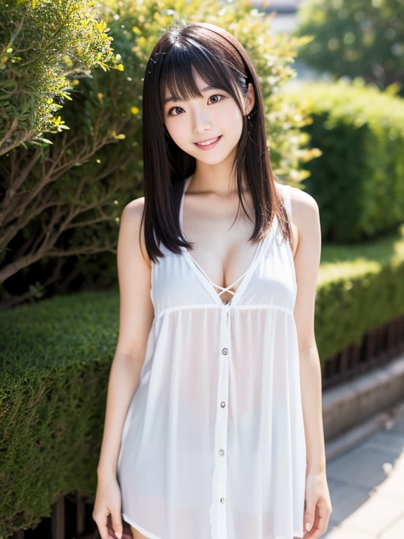satin,Japanese beauty in a white lace chemise.,whole (body),black hair, aqua eyes, smile, Surrealism, depth of field, UHD, ccurate, anatomically correct, textured skin, super detail, high details, best quality, 4K,standing figure,small breasts,Long Slip,long skirt,Long Schmiese,Smaller breasts,Shoulder to knee schmeeze,skinny woman,Full body,Panties and bra are showing through
