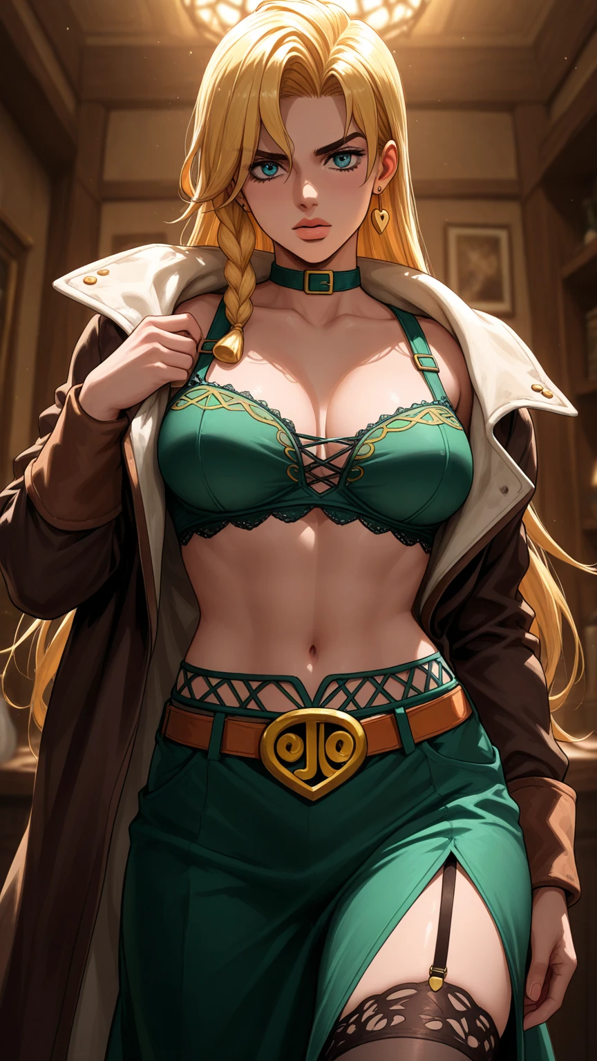 "(exquisitely detailed CG unity 8k wallpaper, masterpiece best quality with stunning realism, high res) (best illumination, best shadow) (elegant and demonic style:1.2) Arti modern anime, angled view, heroic pose, closeup full body portrait of stunningly beautiful mature cammy from street fighter, Cammy white, 2twins braids, long hair, blonde hair, antenna hair, beret, (red headwear:1.3), blue eyes, scar on cheek, green tight leotard, large breasts, sleeveless, red gloves, fingerless gloves, camouflage, hard, large ass, abs, a little muscular, revealing, depth of field blur effect, night, full zoom, action portrait, photorealistic. cinematic lighting, highly detailed. best quality, 4k, Better hand, perfect , leaning forward, foreshortening effects, coy flirty sexy expression, foreshortening effect (piercing eyes:0.8) surrounded by an ominous and dark atmosphere, accentuated by dramatic and striking lighting, imbued with a sense of surreal fantasy" (patting a small cat:1.5) wearing laced military boots:1.5) (inside an extravagant British castle at night:1.5) (happy and smiling:1) (crouching down:1)