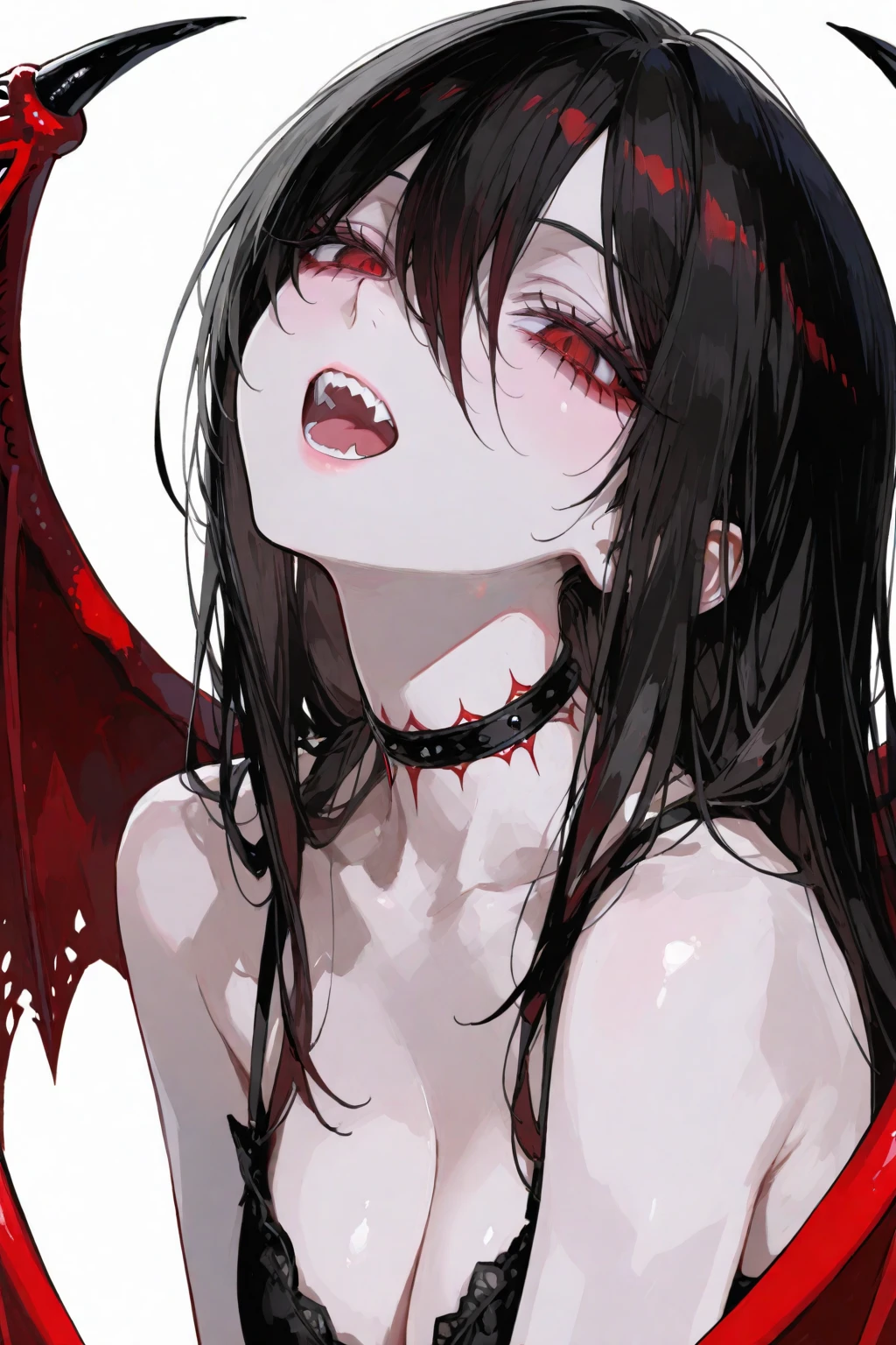 Zombie little girl，With vampire teeth，lie on the floor，Show crotch，white transparent，凸起sexy，There are on the street，watching，Spread the joy of leg presses，clothes in tatters，There are bite marks on the body，View from the side，pained expression，sexy，forward and backward，Half-kneeling position，There was blood all over his body，crazy，Bite marks all over the body，Skin changes，Growing claws，The protagonist is biting another little girl，Growing meat wings，Growing a meaty tail，Jack Shake