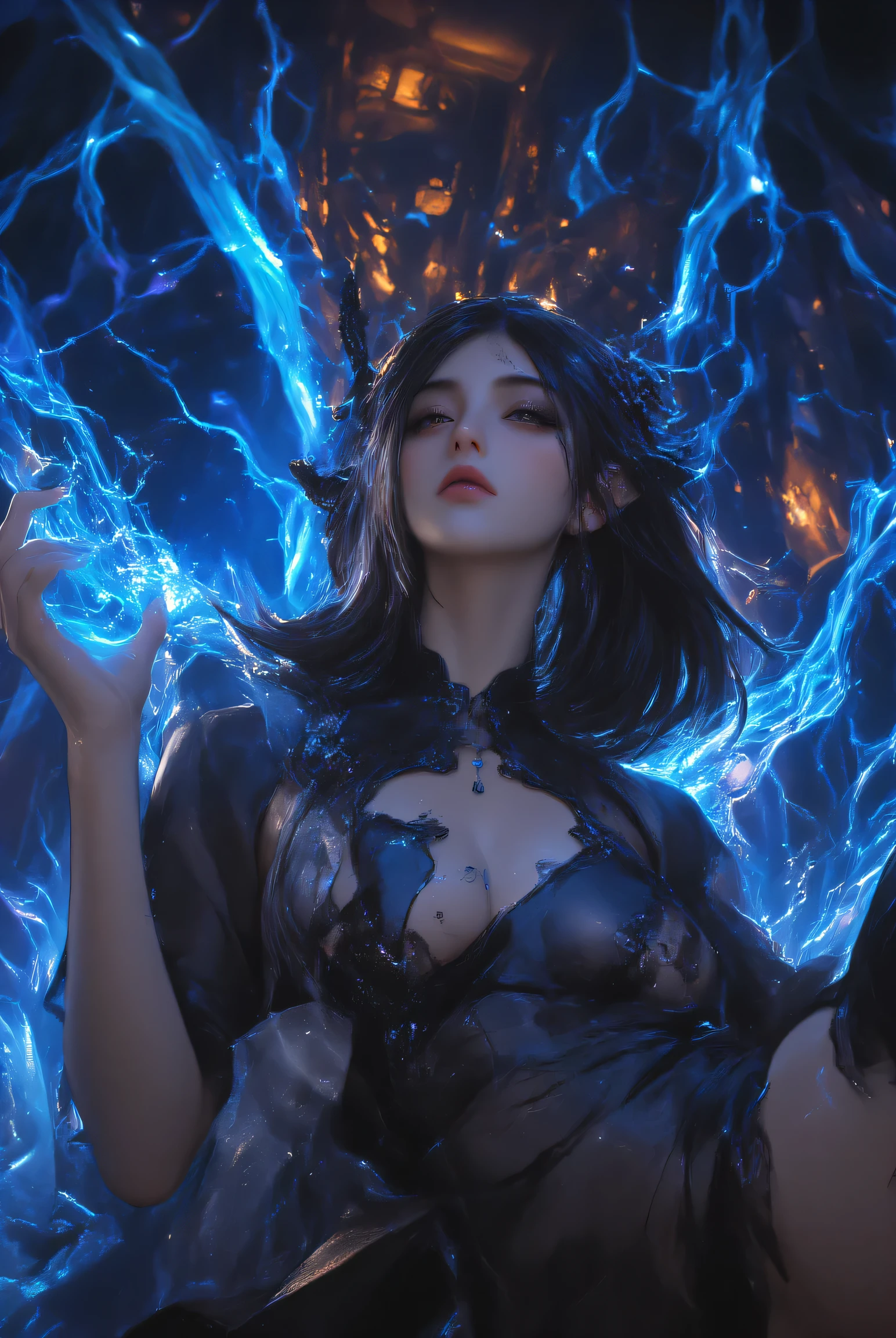 Evolution is the increase of complexity of complex systems., Holy Sexy Elf, Big Breasts, Age 17, Dark Haired, Sexy Pose, Fearless Smile