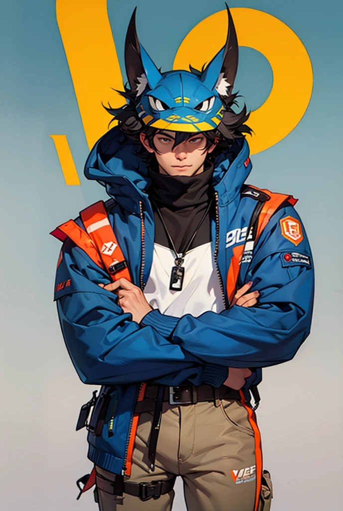 (profile pic) Depressed boy, smoking a cigarette, forced smile, oshanka hat 