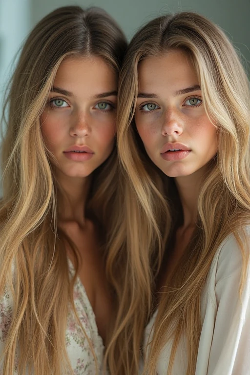 masterpiece, high resolution:1.4, 2girls, angel, skin pores texture, Hair blonde, HD, Photography, movie, cinematic, full Body, (8k, RAW photo, best quality, masterpiece:1.2), (realistic, photo-realistic:1.3), best quality, detailed blue eyes, cute, natural lighting, depth of field, film grain, sharp, detailed and realistic portrait of two women cuddling, freckles:0.3, chapped lips, soft natural lighting, magical photography, dramatic lighting, photo realism, ultra-detailed, Leica 50mm, f1. 4