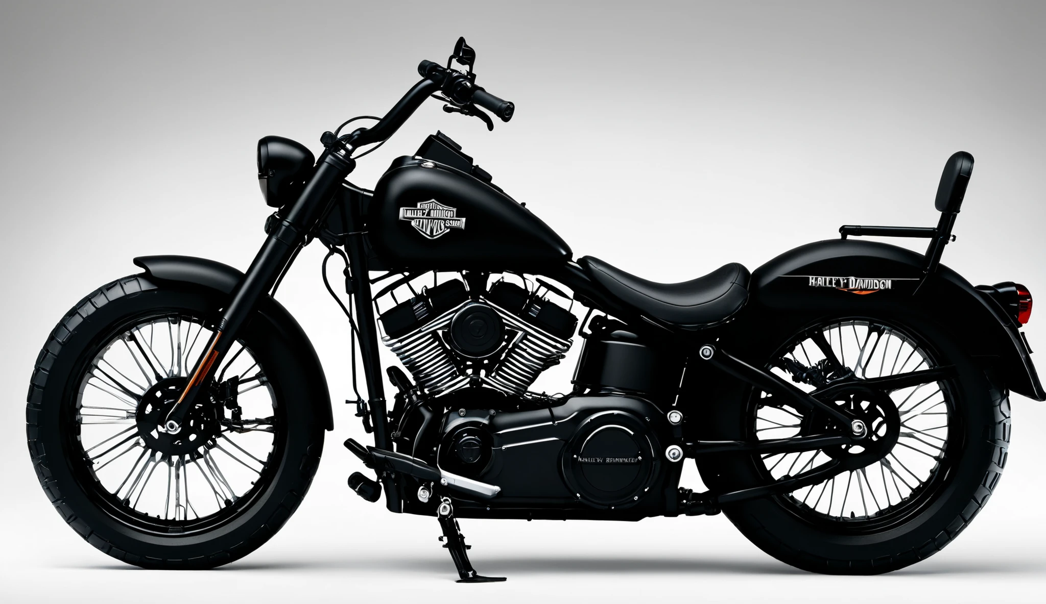 Harley Davidson military bikes black color White