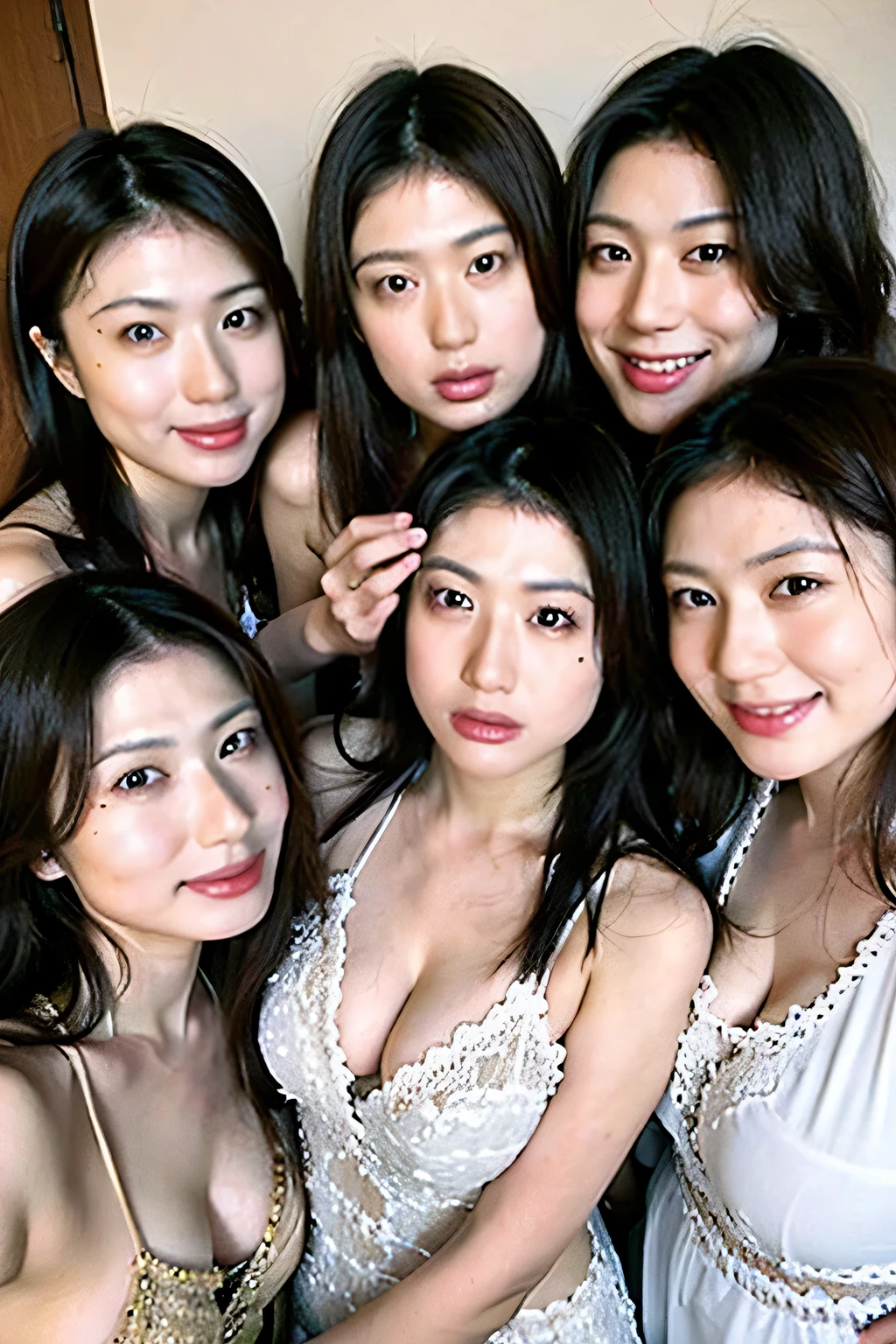 (highest quality, masterpiece, Photorealistic, Super detailed, 超High resolution, born:1.3), (Four Girls, Beautiful Japanese, Confused expression), double eyelid, (Completely , No :1.8), Good move, 4K, High resolution, masterpiece, highest quality, Detailed skin, (Professional Lighting), (((Examination room, Examination table, Weight scale))), ((short hair, Black Hair)), (Anatomically perfect:1.1), (Four people standing side by side, Facing forward), 