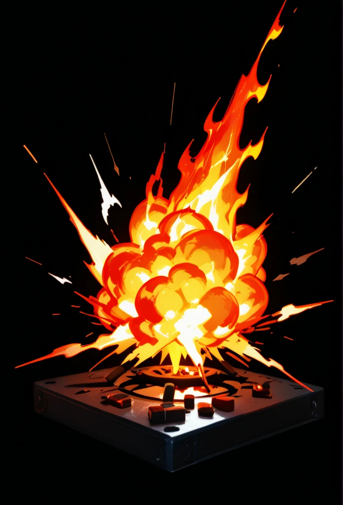 pixel, simple background, white background
(fireball, fire , particles:1.2)