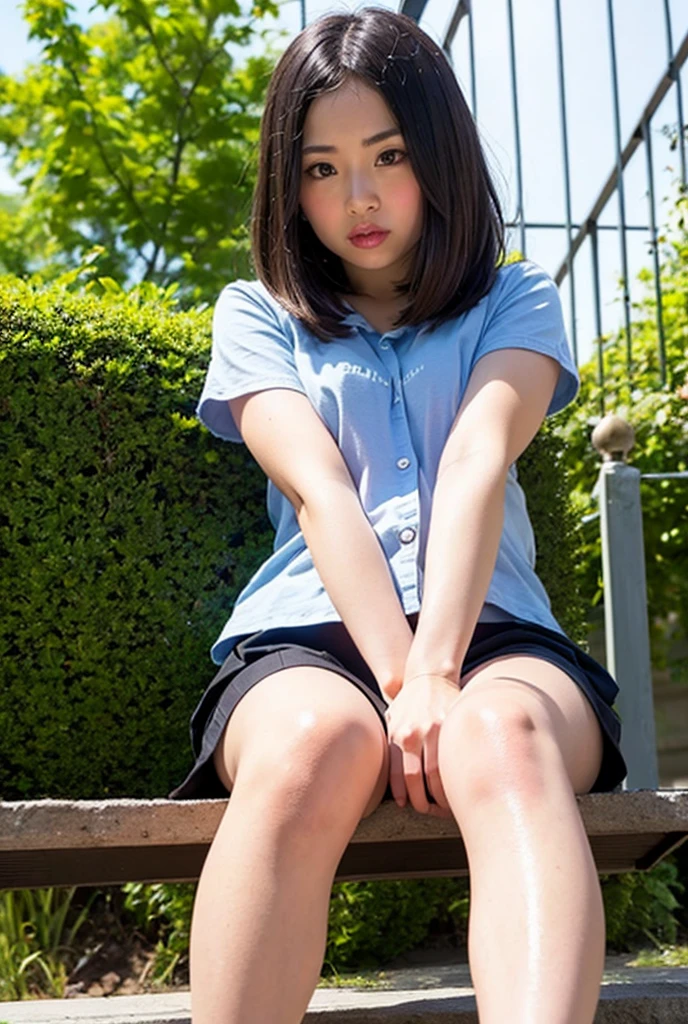 insert  under skirt、Female 、Female に入ってる、crisp