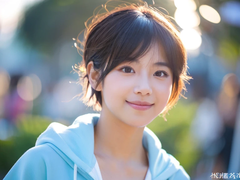 (((garden:1.3, Photographed from the front))), ((medium bob:1.3, great style:1.2, smile:1.2, White hoodie, japanese woman, cute)), (clean, natural makeup), (highest quality, masterpiece:1.3, 超High resolution), (Super detailed, caustics), (realistic:1.4, RAW shooting), very detailed, High resolution, 16K resolution