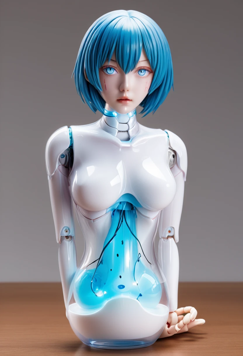 masterpiece, best quality, Rei Ayanami from the anime Evangelion is drawn with a big bust、A faithful reproduction of Rei Ayanami's plug suit from the original anime.、((glossy translucent plug suit))、A faithful reproduction of Rei Ayanami's hairstyle.、sky blue shortcut、I'm not wearing panties、shy, light smile, Operation control room, (((full body shot)))、very big breasts、I cup bust、swollen buttocks、Very big  with wide pelvis、You can see the  through it、Clothes slip off and female  are visible、beautiful female genitals、beautiful nipples、beautiful skin、beautiful anus、plump areola、lewd body、very soft breasts、very soft butt、ecstatic face、I can't help but sigh、((((A man grabs my  so tightly that his fingers are buried in them.))))、pale blue pubic hair、plump  man violently fondles my breasts))))、mammary glands passed、erect nipples、(((Generates an image of a man performing an act of  pleasure on his girlfriend)))、The body is wet due to excessive sweating、She is pushing her  up to tempt a man.、(((((beautiful female を作画生成)))))、(((female  open)))、Draw a  the size of a soybean、Draw a man other than her、Angle shot with the  facing、Stand on tiptoe with legs apart、feeling intense pleasure、put both hands on the wall、drool with pleasure、(((((healthy and normal human body)))))、Highest image quality、High excitement、Make liquid depiction transparent、thick thighs、、plump body、Only one female  drawn in place on the human body、Draw one  in place on the human body、Breasts that are slightly soft and sagging、sensual、sensual、Clarify body fluids、Pubic hair is drawn in one place on the human body,turn your  towards me、plump pussy、Moriman、raised pubic bone、(((Breasts and  in place on the human body２Place description)))、Expression full of pleasure、feels good sexually、plump areola、lewd breasts、(((She is forcibly  by a man)))、she sucks a man's dick、She sticks out her tongue and drools as she licks the dick、Always draw so that the  are exposed、fucked doggy style、((((sex from behind))))、thick thighs、plump thighs、Make sure your feet２Book、Make sure your arms２Book、Dynamic Napose、being raped、Do not draw extra limbs、Make sure to draw the  and  clearly、Squat and open your legs、No clothes on the lower body、gloss々A glossy, translucent plug suit that reflects light.