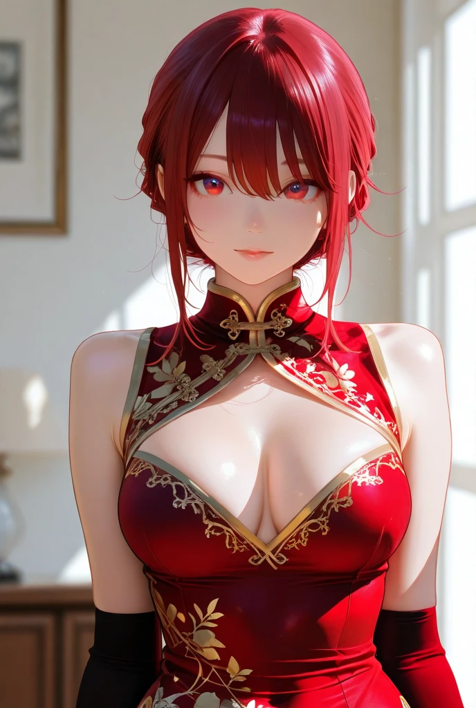 Yang Guifei style beauty。Looking back。hair adornments。Upper body naked。Landscape Palace。Dog Pets。