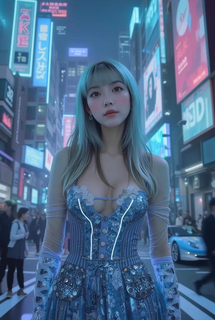 (masterpiece:1.2, highest quality), realistic, (real image, intricate details, written boundary depth), japanese woman、20-year-old、Faded blonde hair、ponytail、Fluttering breasts、(Short sleeve blouse、navy striped quilted vest、Tartan check tie)、(Super short pleated skirt in navy blue)、medium milk, Cute surprised face、((Pose that emphasizes the buttocks、looked back))、sexy hips、white sneakers、((((the wind blew my skirt, expose my ...))))、(Pants with bear illustration)、、(Please tilt your head slightly)、(High resolution, bright colors, Super detailed), high tech arcade game room, futuristic game console, intricate details, Athletes passionate about playing, realistic lighting, LED lights reflect on players and machines, bright colors create a futuristic atmosphere, An innovative perspective from the machine screen, Against the backdrop of a futuristic city
