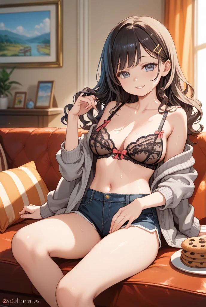 araffe asian woman in lingerie laying on a bed with teddy bear, Middle Metaverse, ???? Girl, japanese model, goddess of Japan, Young sensual gravure idol, Lingerie, cutecore,