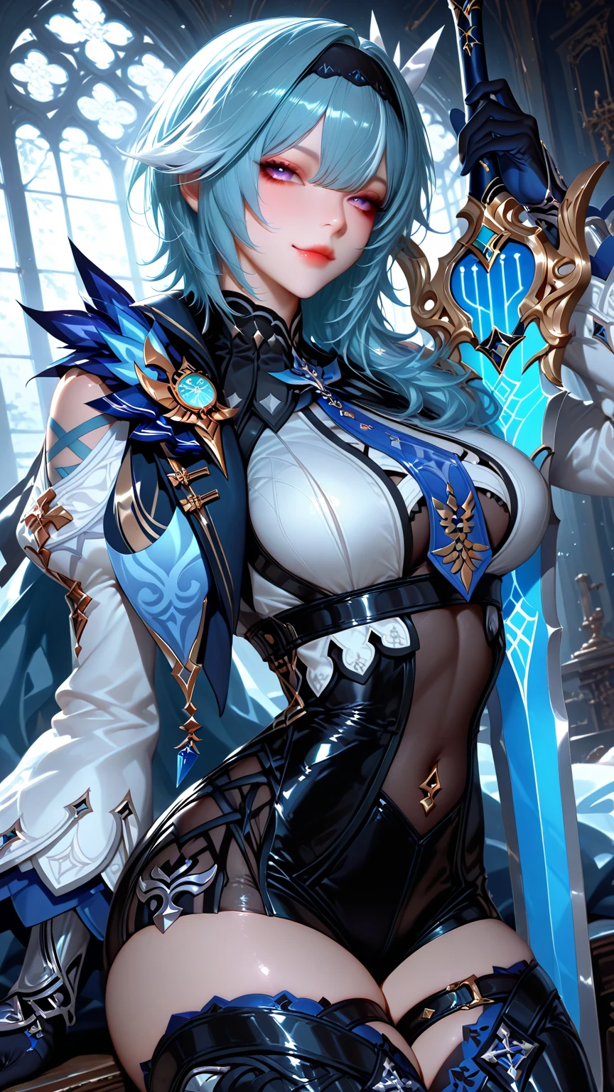 (Best quality, 4k, Masterpiece :1.3), beautiful woman, hyper realistic, 1girl, (massive , attractive body :1.2), Wallpaper HD, Standing on castle, ultra-detailed face, detailed lips, detailed eyes, double eyelid, sensual low-necked dress, open neckline, hanging , Walking pose, visible curves, transparent robe, muscular turned leg, shiny body