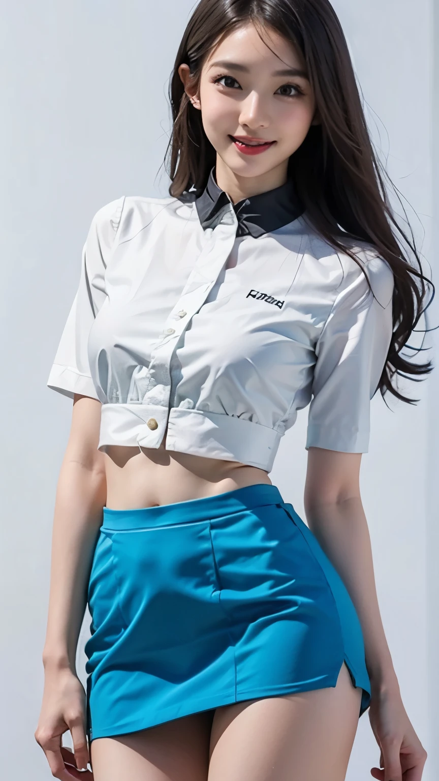 best quality、realistic、MARIO RACING TEAM RACE QUEEN、super miniskirt、Miho Yoshioka、beautiful face、Beautiful Body、beautiful thighs、white panties、