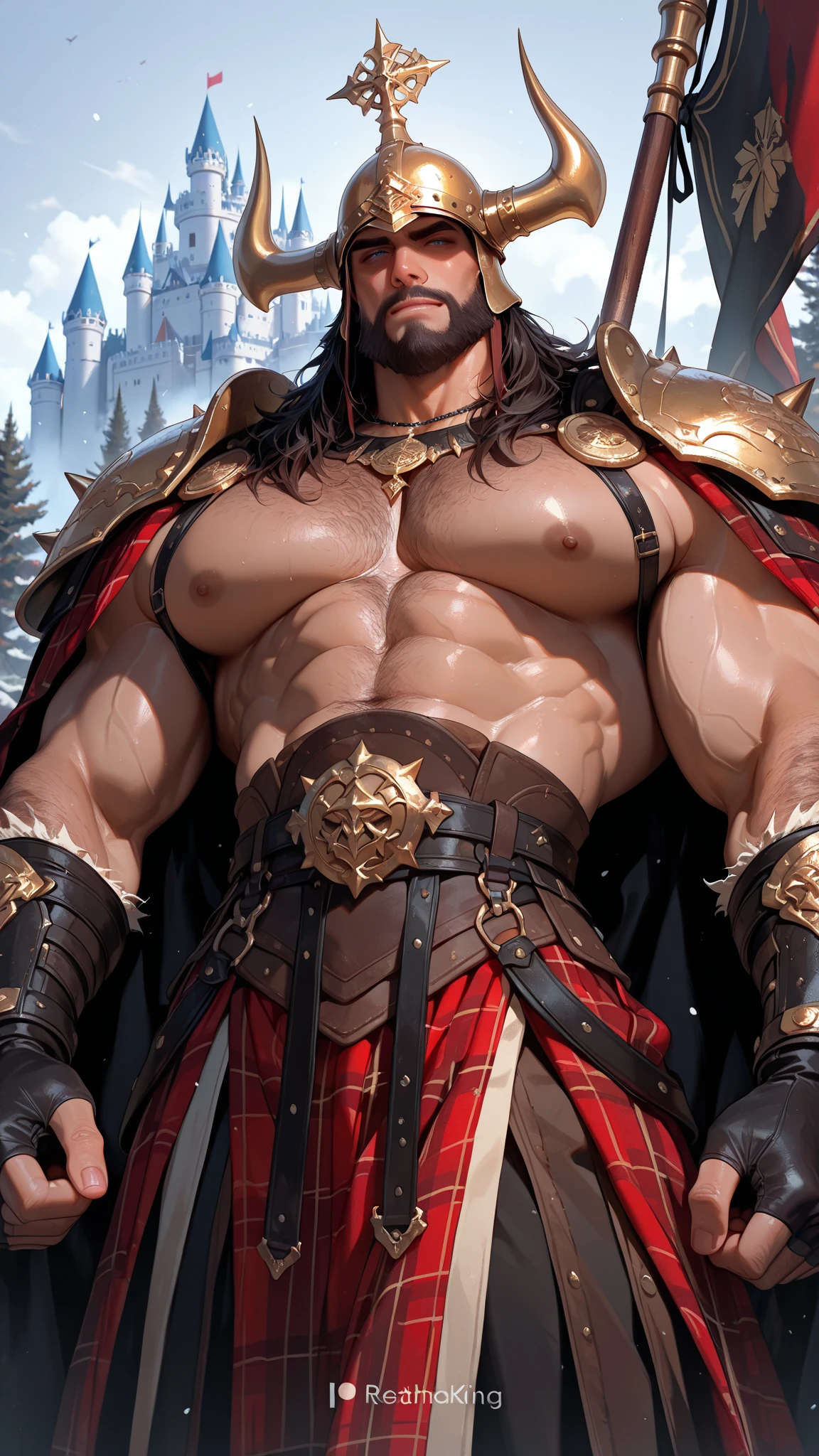 A man with a big, thick beard and chubby body, showing signs of obesity, chubby man and 800 pounds, fat obesity full body  a menacing and powerful wizard. This bearded figure, with long hair and stark white facial hair, is highlighted by a dim backlight creating a stark contrast against a dark, foggy atmosphere. His (beautiful detailed eyes, yellow eyes:1.6) pierce through the ominous scene set on a snowy mountain top. Rendered in a realistic fantasy style with a monochromatic palette of blacks, grays, and whites. This work would stand out in Fantasy Art Online Galleries, Dark Fantasy magazines, and captivate at the Spectrum Fantastic Art Awards or World Science Fiction Convention Awards. Featured in Fantasy Magazine and ImagineFX.
