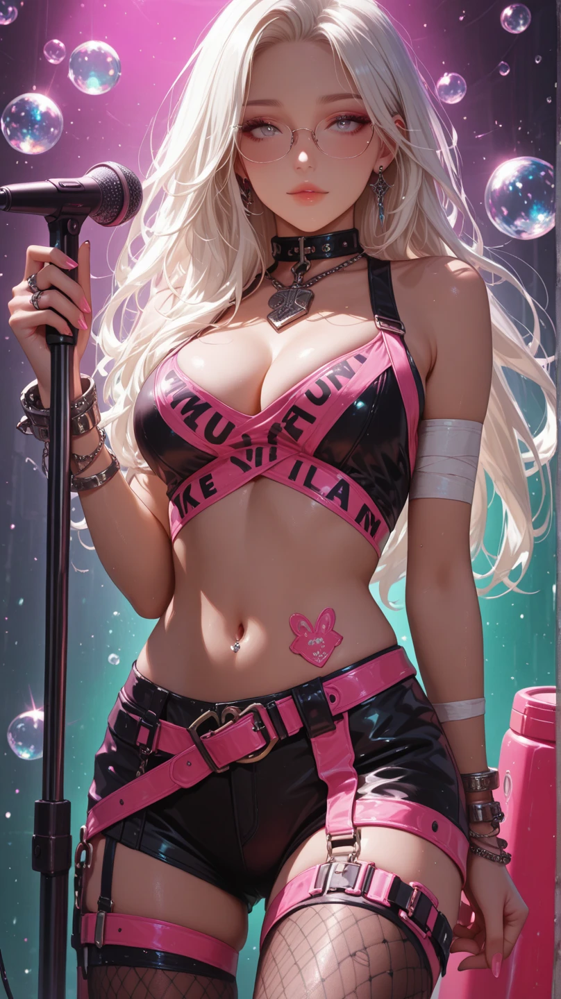 8k, RAW photography, top quality, masterpiece: 1.2), (real, photoRealstic: 1.37), image of a whore  with a monster in a dungeon, China - 25 years old, female, lying  on the monster's , the monster uses its long tongue to lick the whore's breasts, the whore's breasts leak milk, big breasts, the monster uses his hands to touch the whore's thighs, the disgusting monster's black hands touch the whore's thighs, the whore's long legs, the legs The whore was covered with a lot of black liquid, the monster used his  to poke the whore's , causing the whore's  to bleed onto the monster's body, the monster's  was slimy and black 、The whore's hands hang down at her sides and hold tightly 2 evil black tentacles 、The whore's hair is pink spread all over the monster's body, her eyes are black, she wears glasses 、 the  wears a heart-shaped necklace 、 the  has a heart tattoo on her forehead 、 perfect body, shiny skin, (Body odor: 1, 2), natural edge of the face bear , ((lying)), Eyes communicating with camera, Frosted lens for camera background image, depth of field, 35m, super detailed, super quality, absolutely perfect 、、 ( (Antique style photo dictionary) ) ,(() 1:1 ) ),( (Retro filter 1 :1)