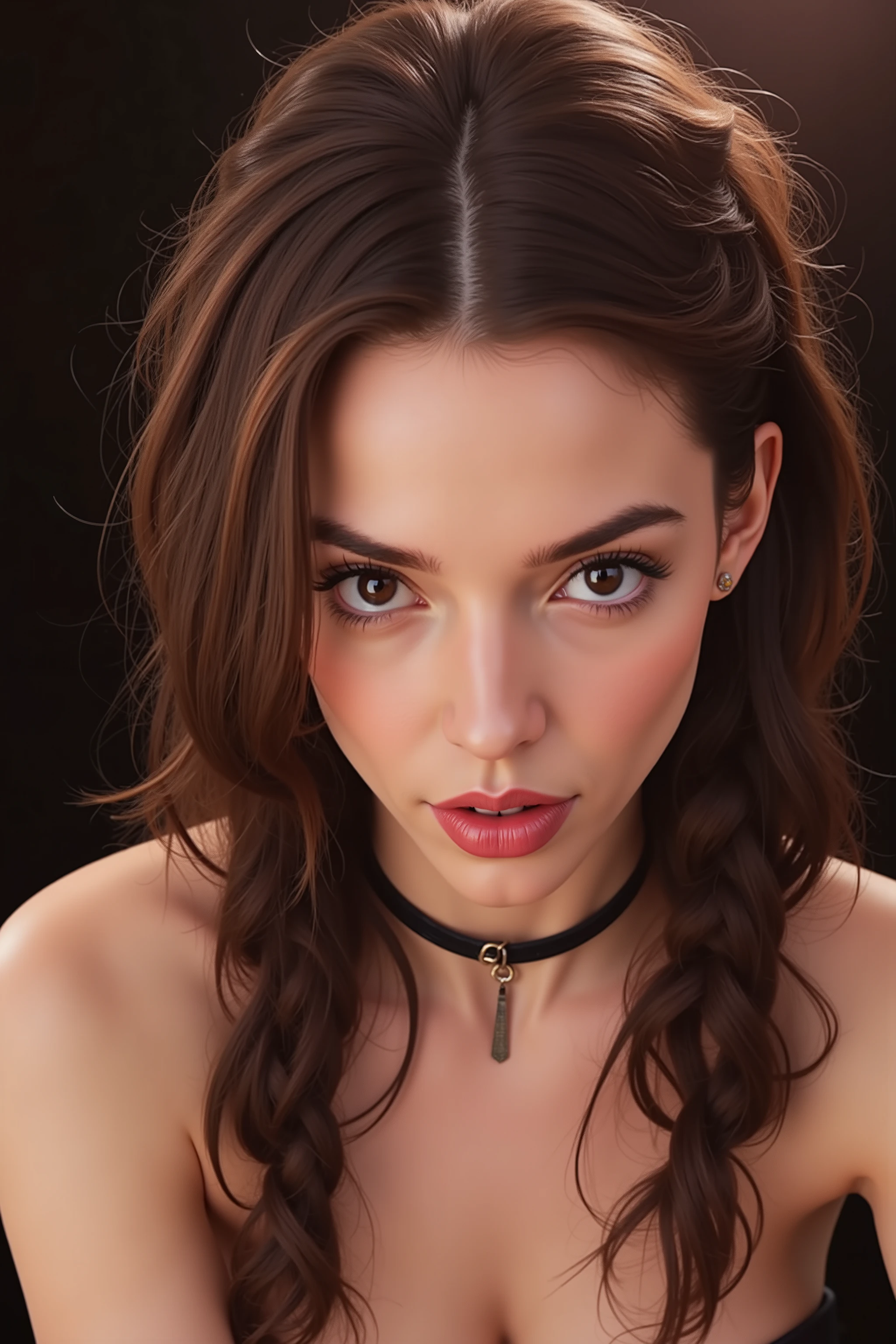 Anya,Eiza, My face is pure, unverhohlene *Macht* — lips swollen from smiling, eyes glowing with triumph. Your shadow twitches behind me, while my hand is still in your hair, holding you tight, dich besitzt. And I — I enjoy every moment of your humiliation, as if it were my personal masterpiece.