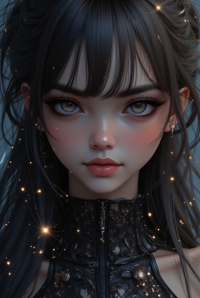 Anime girl with glowing hair and blue eyes, Stunning anime face portrait, detailed portrait of an anime girl, ig model | ArtGerm, Detailed Digital Anime Art, ArtGerm on ArtStation Pixiv, ArtGerm. Anime Illustration, stunning digital illustration, Fantasy Art Style, rossdraws 1. 0, artgerm portrait, Rossdraw portrait