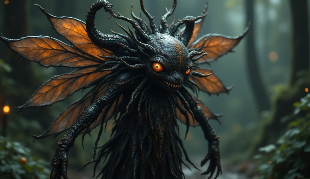 Give me a picture of a tarantula spider, laugh with the blood teeth