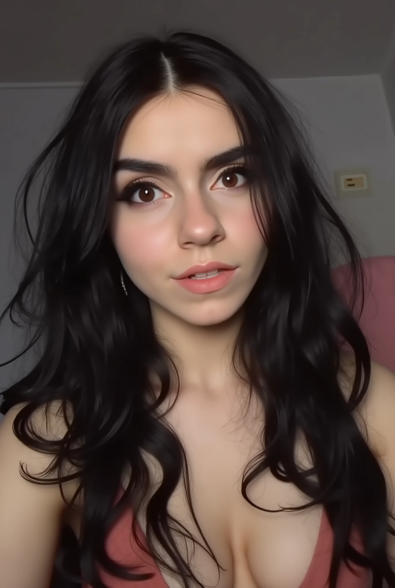 tim burton,, high detail horror (theme), wide-eyed, melancholy chic, 1girl, long hair