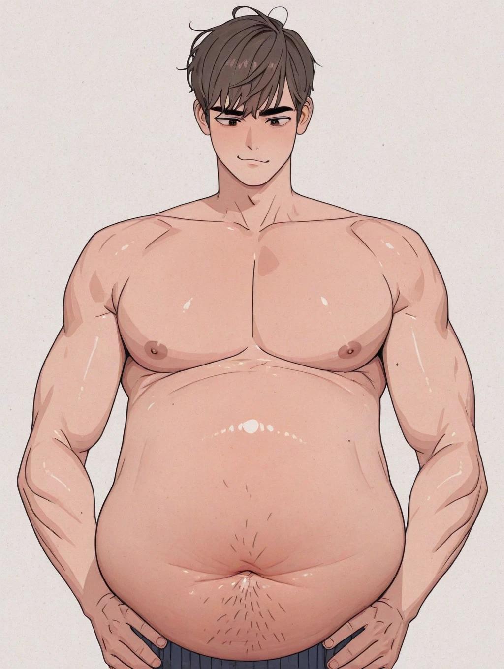 max tennyson,testicle penis flaccid full body, nude, looking at viewer, front view