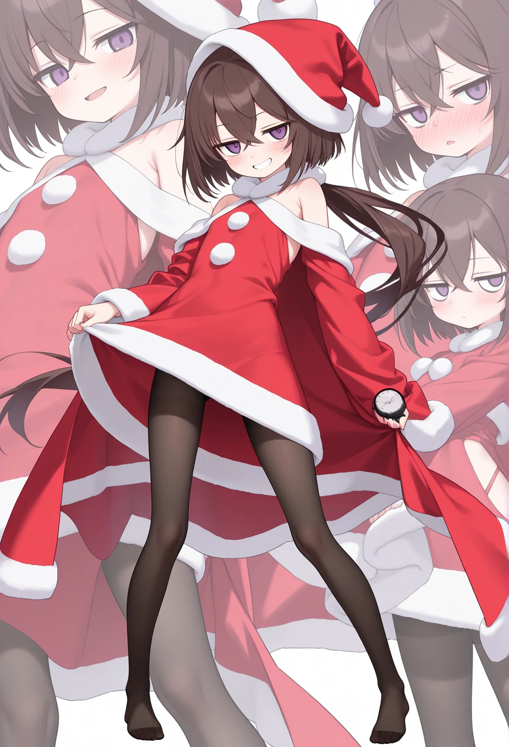 satyrcpt, satyr, horns, legfur, animal ears, hooves, solo, 1girl, dark brown hair, drill hair, grey eyes, pupils sparkling, day, full body,  <lora:satyr_cpt_v01:1>  <lora:tanemura_arina_style_v03:0.9>