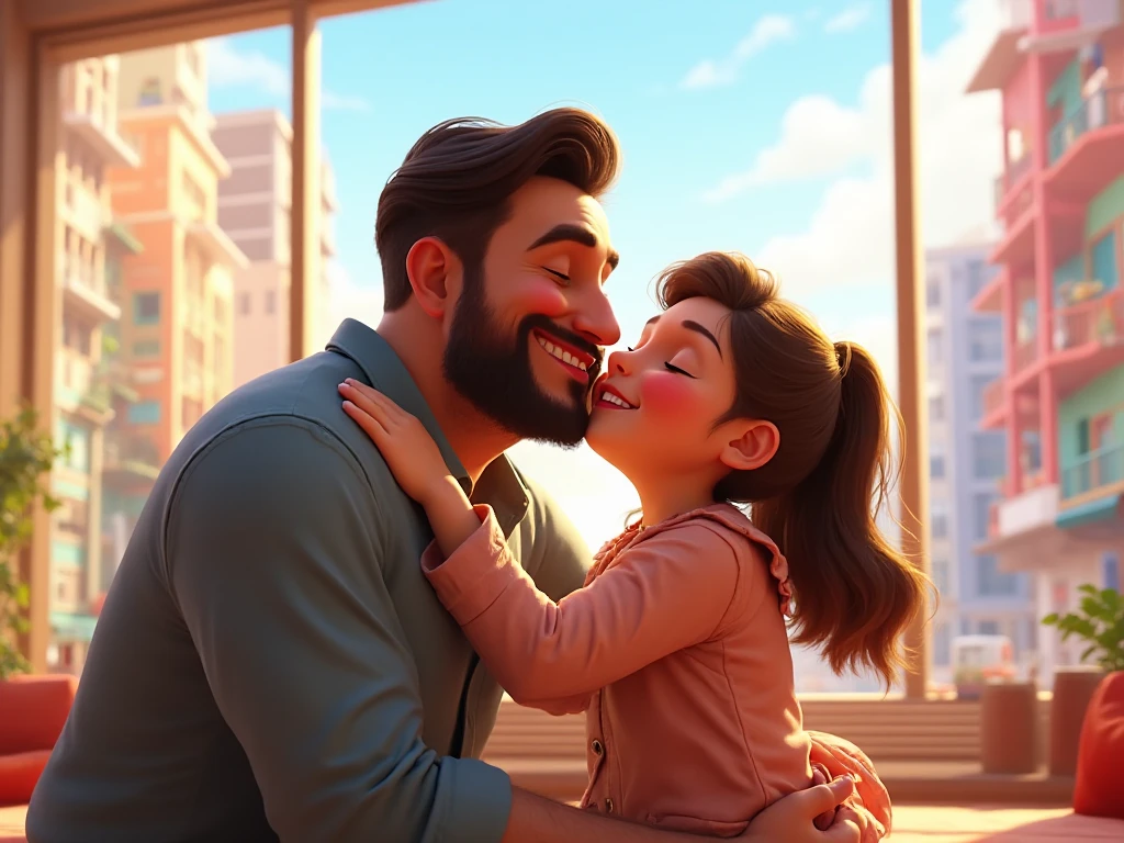 romantic couple, igual aos filmes Disney Pixar
