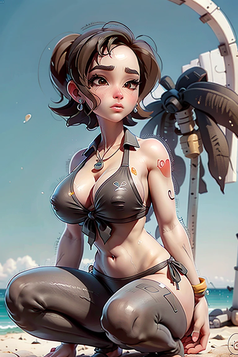 (Marnie. Pokemon), ??????., poitrine, gros seins, voluptueux, hanches larges, gros cul, cul massif,