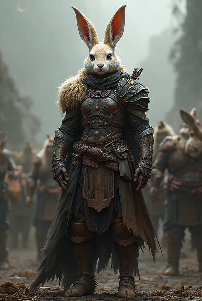 Shorty Rabbit I'm a human-rabbit hybrid, shorty, with 1,90m high. Warrior - SeaArt AI