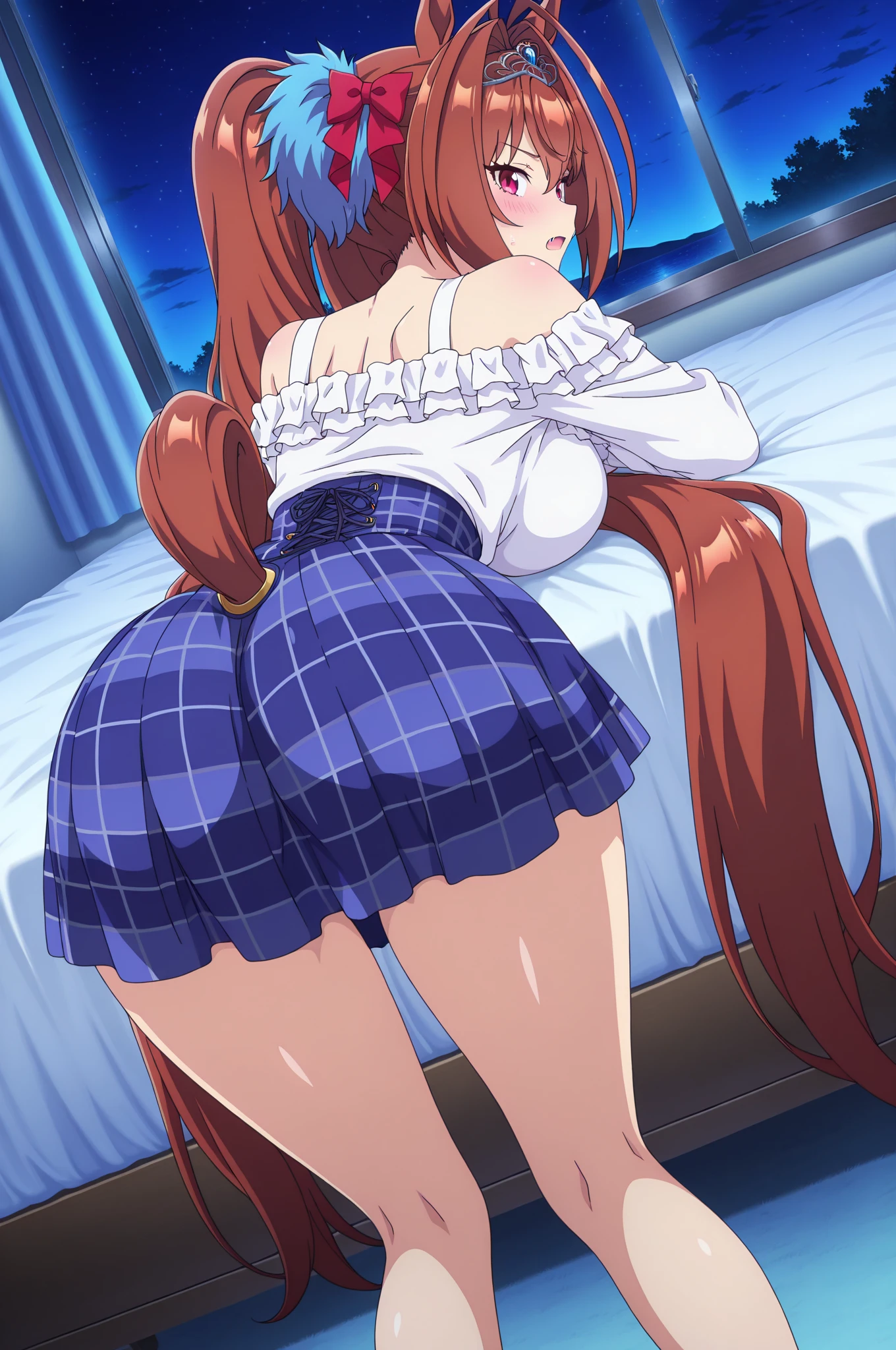 Hugo, bb, Purple Hair, Long Hair, bangs, (Purple eyes:1.1),(),
壊す hair ribbon, White leotard, neck ribbon, Pop Color, red ribbon, ribbon, White leotard,
壊す looking at viewer,
Outdoor rest, Beach,(((Raise :1.3))),( Focus,From behind:1.3),(Recall,On :1.3),(:1.3),Highest quality,Best image quality,Perfect Anatomy,masterpiece,Ultra-detailed,beautiful,super high quality, Highest quality,High resolution, Very detailed,Game CG,Dutch Angle ,beautiful細部までこだわった目,Visual Arts,Five Fingers, Perfect hands,