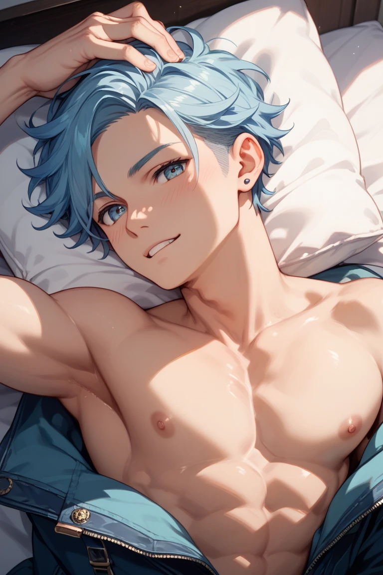 (score_9,score_8_up,score_7_up,score_6_up,score_5_up,score_4_up), 8k, best quality, best lighting, in pop anime style, 1  is 10 yo, ((slender body)), (twink), cute eyes, completely , ((veiny arms)), ,((extremely super huge and thick and long and long and long veiny : 1.4)), ((extremely super big and heavy and huge :1.4)), wide shot, (((: 1.4))), uncut, (((: 1.4))), (), , , male hairstyle