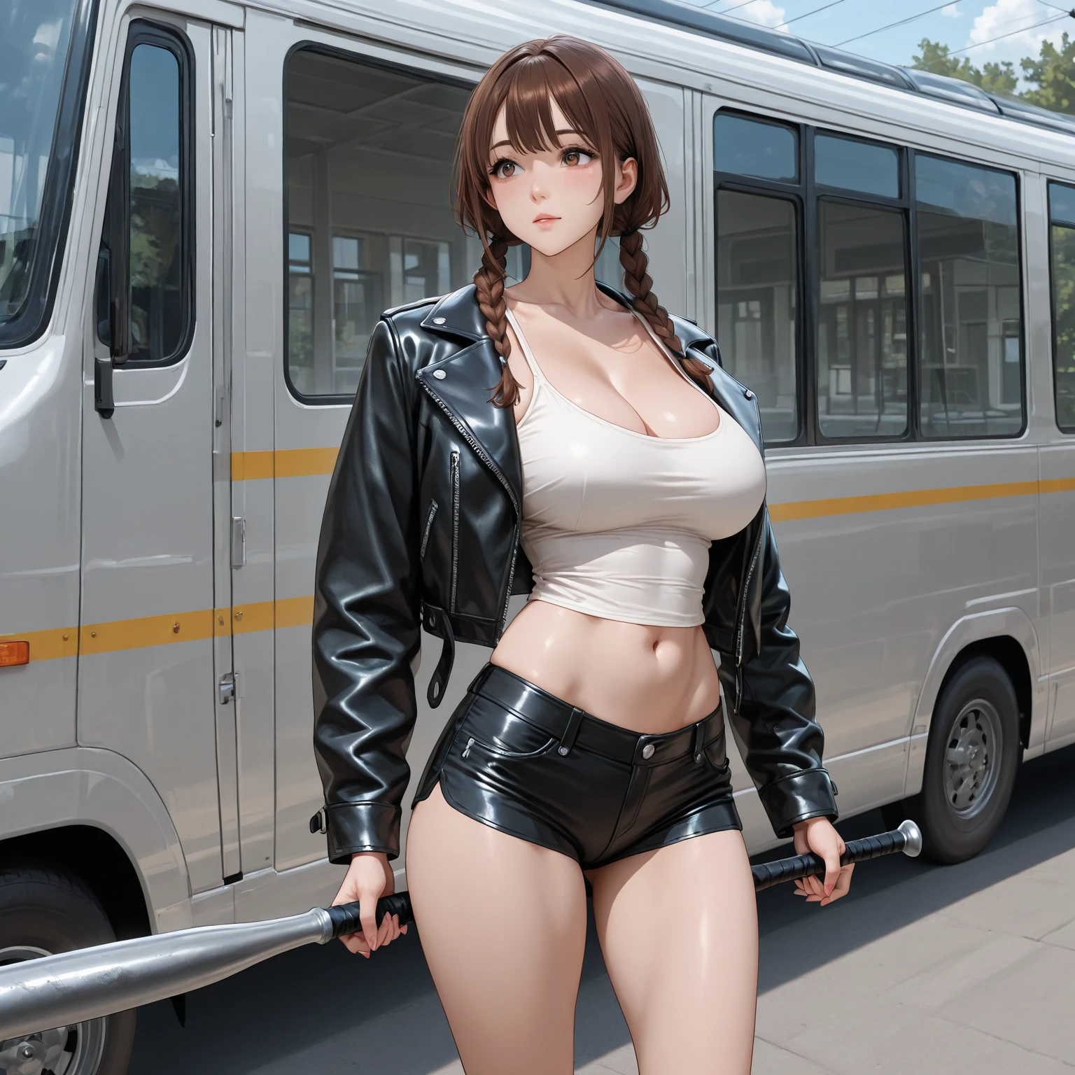 akeno himejima realistic version, best quality, a work of art, 8K, photography style