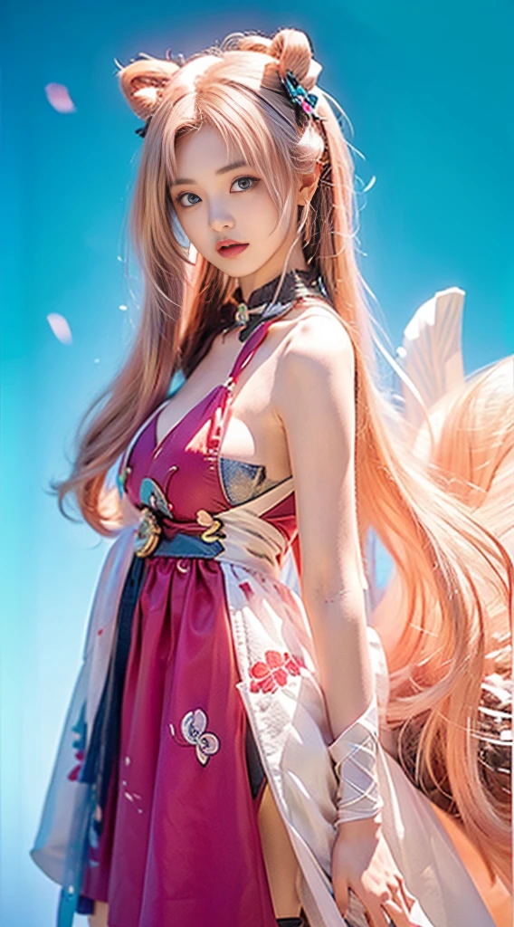 (ulzzang-6500-v1.1:0.8),(raw photo:1.2),((photorealistic:1.4)),(upper body),best quality ,masterpiece, an extremely delicate and beautiful, extremely detailed ,CG ,unity ,8k wallpaper, Amazing, finely detail, masterpiece,best quality,official art,extremely detailed CG unity 8k wallpaper,absurdres, incredibly absurdres, huge filesize, ultra-detailed, highres, extremely detailed,beautiful detailed girl, extremely detailed eyes and face, beautiful detailed eyes,light on face,cinematic lighting,1girl,looking at viewer,east asian architecture,(blurry background:1.2),cherry blossoms, lantern light, depth of field,