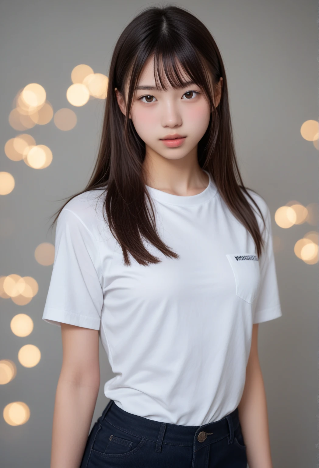 high quality, High resolution, 8K,Japanese、Shortcuts、Sharp Face、slender、T-Shirts、Shorts