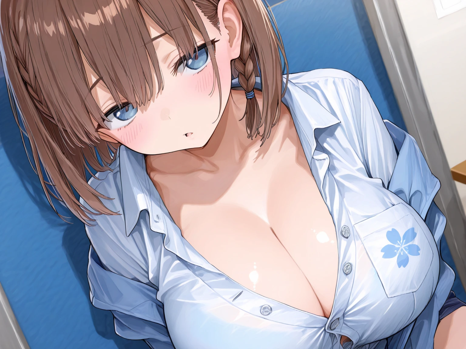 anime big breast，Shyness blush，woman，，Moaning，（（enjoying）），(（（huge tit））），（（masturbated）），water spray，pyjamas