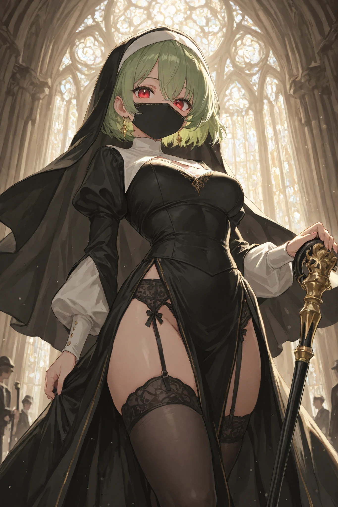 {sylphiette}, elf, 10 years old, flat chest, green hair, short hair, brown eyes, wearing white slave clothes, white clothes, (torn clothes), perfect detail , , , skyporn, best quality, ultra-detailed, (disgust, scared, cry), perfect quality,  in mouth, 