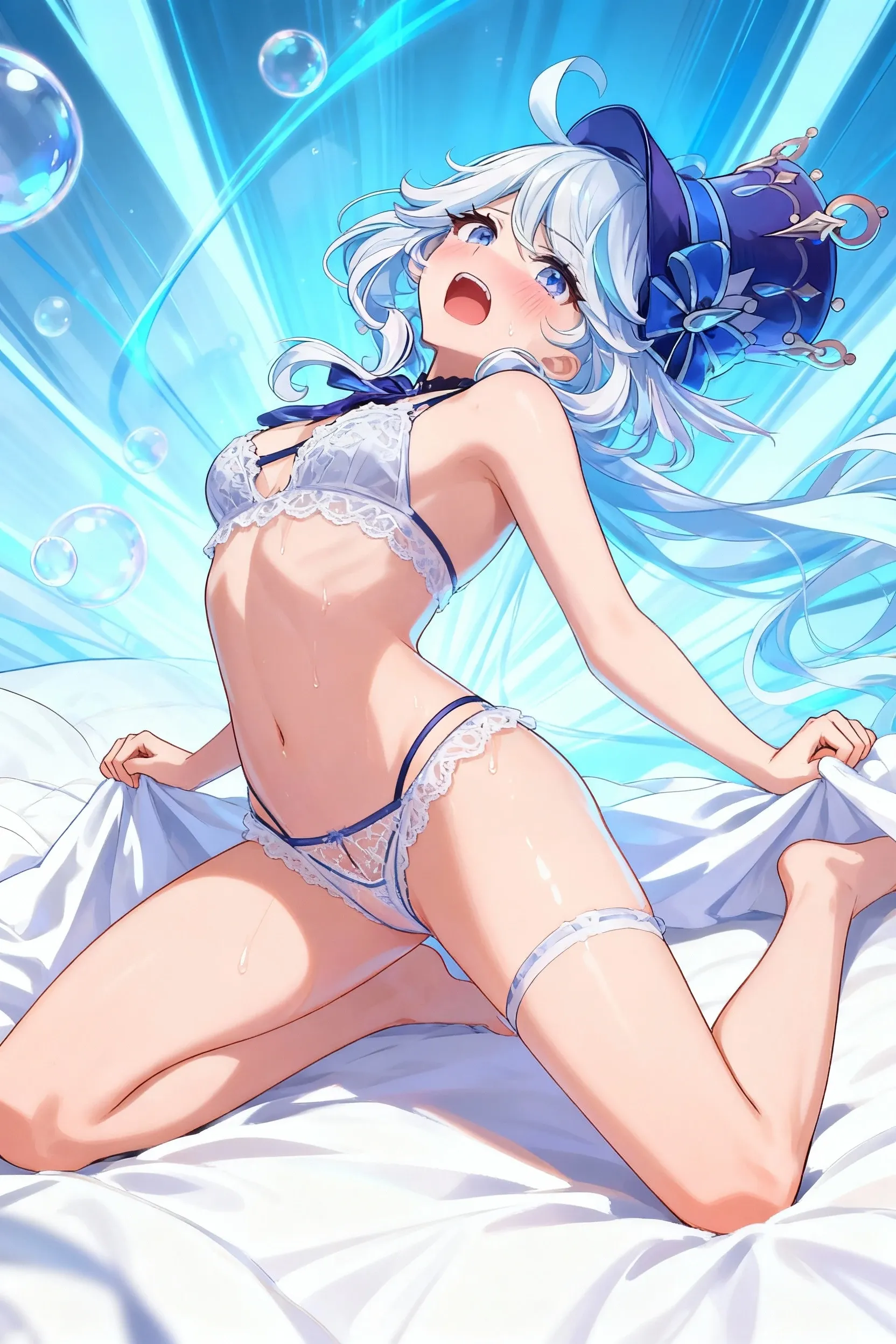 （（absurderes，tmasterpiece））Dream， Surreal background， afloat， kosmos， godliness， mito， a paradise， Luxurious clothing ，Open navel，Bare thighs，（（（（pink hearts）））